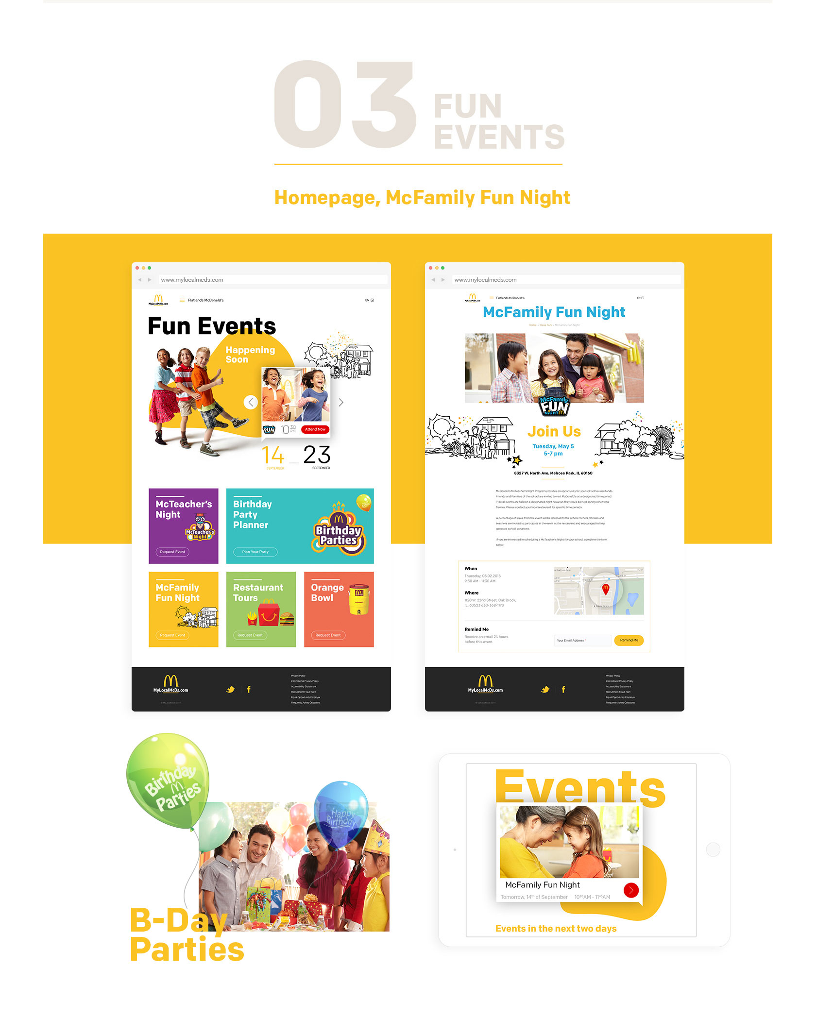 Fun events, Birthday parties to go