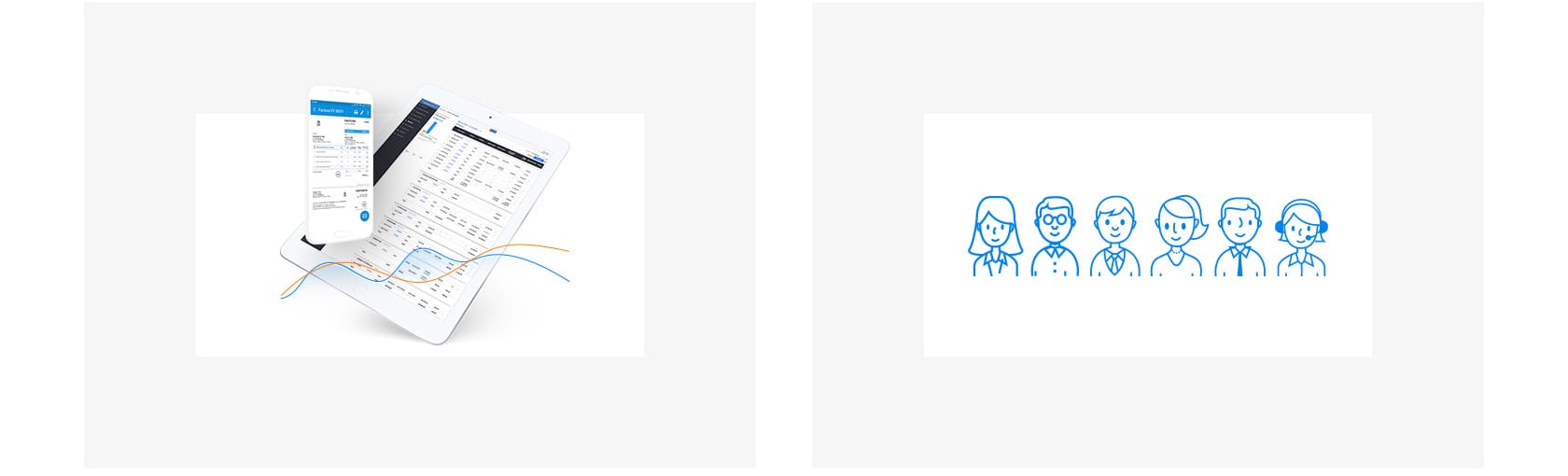 Custom illustration - Smartbill characters